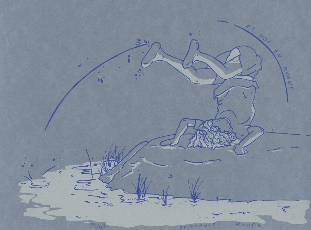 Et hop en avant Bleu